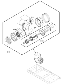 Part Location Diagram of 80026498 Briggs and Stratton Exciter Stator